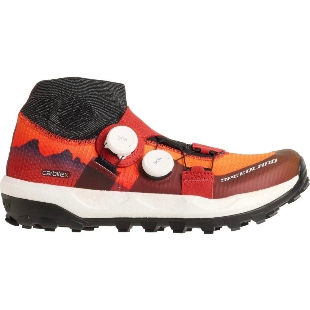 Speedland SL:HSV Trail Shoes Orange Red Carbitex BOA Michelin Men 10 Women 11.5